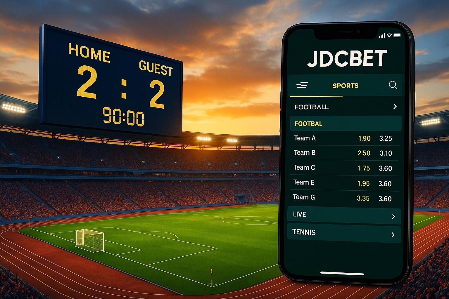 Aposte em apostas esportivas no cassino online JDCBET